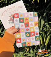 Retro Checkerboard Flowers Kindle Paperwhite Case, Kobo, Kobo, Free Personalization